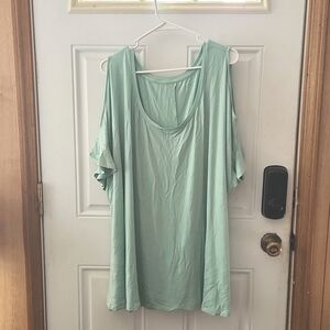 Lane Bryant, swing tee, mint green, 26/28